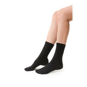 Dámské netlačící ponožky MERINO WOOL 130 černá 38-40