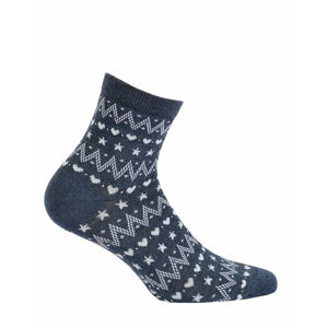 Dámské sváteční vzorované ponožky berber 36-38
