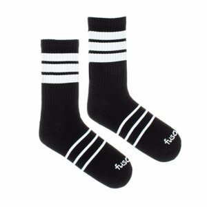 Veselé ponožky 431078 - Fusakle černá s bílou 43/46