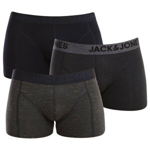 3PACK pánské boxerky Jack and Jones vícebarevné (12184161 - Navy blazer/blue) XXL