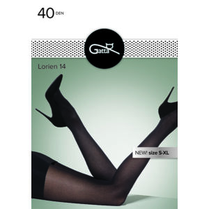 Vzorované dámské punčochové kalhoty LORIEN - 14 černá 3-M