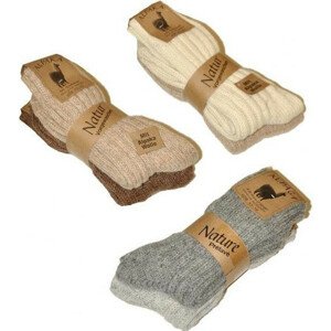 Ponožky 2ks - Ulpio Alpaka Natur tm.šedá.šedá 39-42