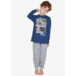 Chlapecké pyžamo Muydemi 730041 Tm. modrá 10