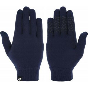 Unisex rukavice 4F H4Z21-REU001 Tmavě modré Modrá S/M