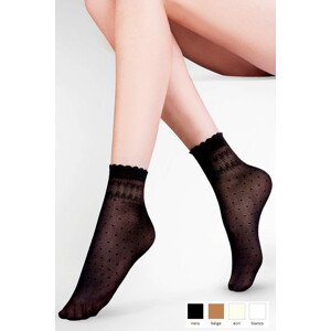Dámské ponožky 695 Pia nero - GABRIELLA černá Univerzální