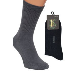 Ponožky BAMBUS Polofroté šedá 43-46