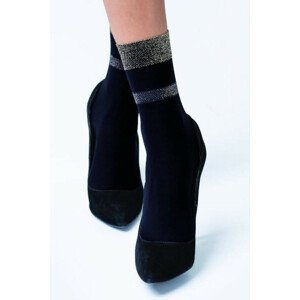 Dámské ponožky BEATRICE nero-silver UNI