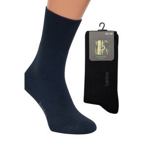 Froté ponožky BAMBUS černá 43-46