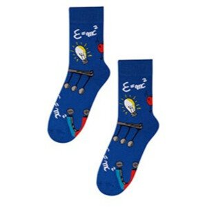Vzorované pánské ponožky PERFECT MAN-CASUAL Modrá 45-47