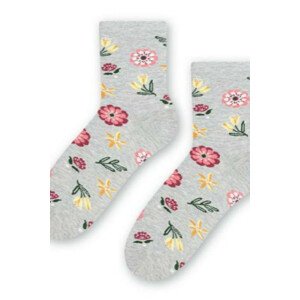 Dámské ponožky - rodinná kolekce 084 světle šedá melanž 35-37