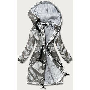 Stříbrná dámská bunda pro přechodné období (741ART) stříbro L (40)