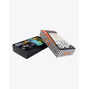 4PACK pánské boxerky Meatfly Gift pack (Balboa - Pineapple/Badges) XXL