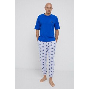 Pánské pyžamo NM1787E - WI2 - Mořská - Calvin Klein námořní - tmavě modrá L
