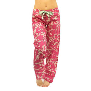 Dámské kalhoty na spaní KT-006 - Molvy růžový potisk L