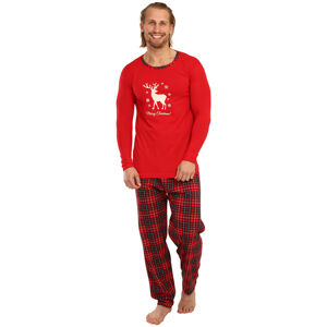 Pánské pyžamo La Penna červené (LAP-K-18004) XXL