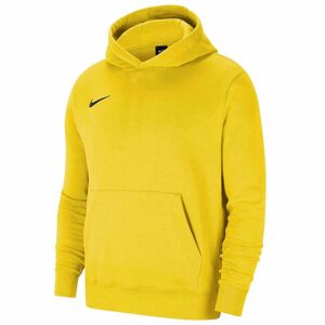 Juniorská mikina s kapucí Park Fleece CW6896-719 - Nike žlutá 128-137cm