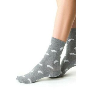 Dámské ponožky COMET LUREX 066 melanžově šedá 38-40