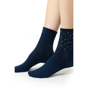Dámské ponožky COMET Aplikace 066 tmavě modrá 35-37