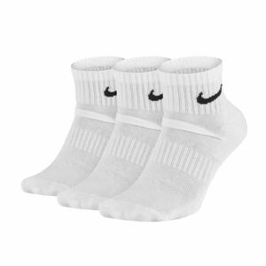 Ponožky Everyday Cushion Ankle Socks 3Pak - SX7667-100 - Nike bílá 34-38