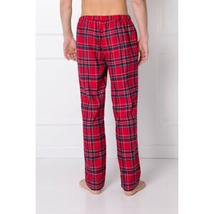 Pánské pyžamové kalhoty Daren - Aruelle červená/měděná L
