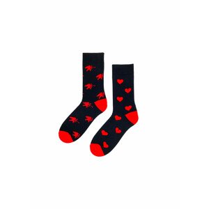 Dámské valentýnské ponožky Regina Socks 7844 Avantgarda tmavě modrá 35-38