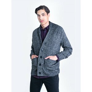 Big Star Cardigan_sweater Svetr 160940 Black Wool-905 XL