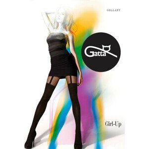 GIRL-UP - vzorované punčochové kalhoty - GATTA nero 4-L