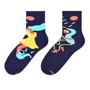 Dámské asymetrické ponožky 078 tmavě modrá 35-38