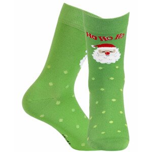 Pánské sváteční vzorované ponožky Zelená 42-44