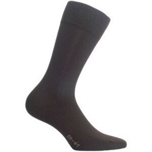 Hladké pánské ponožky ELEGANT Hnědá 42-44