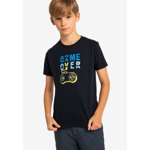 Volcano Regular Silhouette T-Shirt T-Game Junior B02343-W22 Navy Blue 134-140