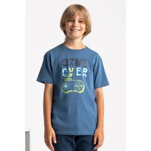 Volcano Regular Silhouette T-Shirt T-Game Junior B02343-W22 Denim 146-152