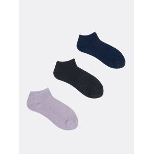 Yoclub Dětské bavlněné ponožky bez tlaku 3 balení SKA-0093U-0000 Vícebarevné 20-22