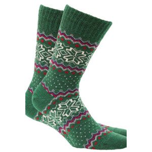Dámské ponožky AKRYL/VLNA Zelená UNI