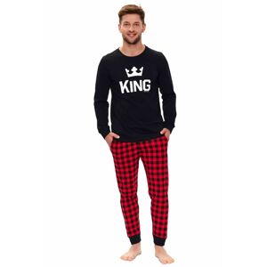 Pánské pyžamo King černé černá XL