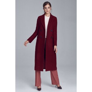 Dámský kabát Nife Coat Pl06 Claret 40