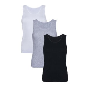 Dámská košilka Eldar 3Pack Camisole Clarissa Black/White/Grey L
