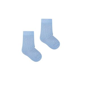 Kabak Dětské ponožky Classic Ribbed Light Blue/Violet 22-25