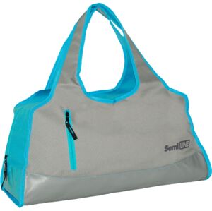 Fitness taška Semiline 3506-1 Grey/Blue 26 cm x 52 cm x 22 cm