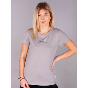 Yoclub Bavlněné tričko s krátkým rukávem PK-023/TSH/WOM Grey M