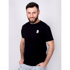 Pánské Yoclub Bavlněné tričko s krátkým rukávem PM-006/TSH/MAN Black L