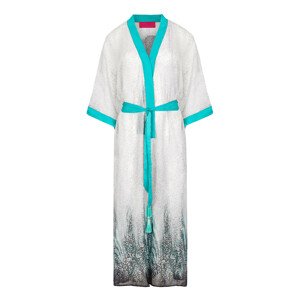 Suzana Perrez Zahalující kimono Adele Tyrkysová/světle šedá OS