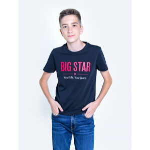 Big Star T-shirt_ss T-shirt 152058 Blue Knitted-403 134