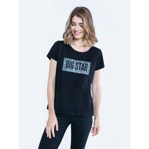 Big Star T-shirt_ss T-shirt 152069 Black Knitted-906 XL
