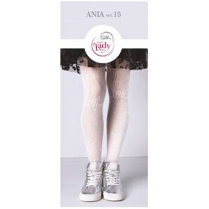 Vzorované punčochové kalhoty ANIA W.15 bianco 128/134