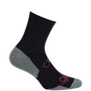 Krátké pánské/chlapecké vzorované ponožky AG+ černá 45-47