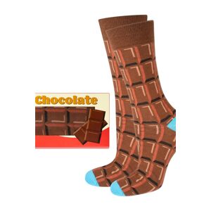 Ponožky SOXO GOOD STUFF - Čokoláda/kartonová krabička Hnědá 40-45