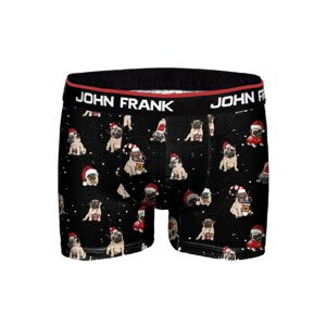 Pánské boxerky John Frank JFBD01 Černá M