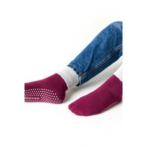 Dámské ponožky s protiskluzovou úpravou ABS 126 šedá 35-37