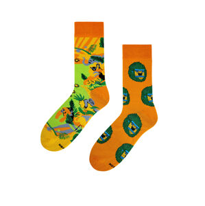 Nepárové ponožky Bratex Popsox 8439 oranžová 43-46